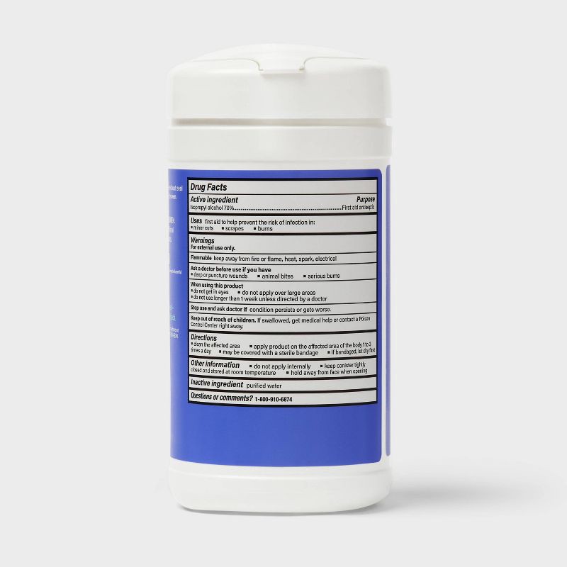 slide 3 of 3, Isopropyl 70% Alcohol Wipes - 40ct - up&up™, 40 ct