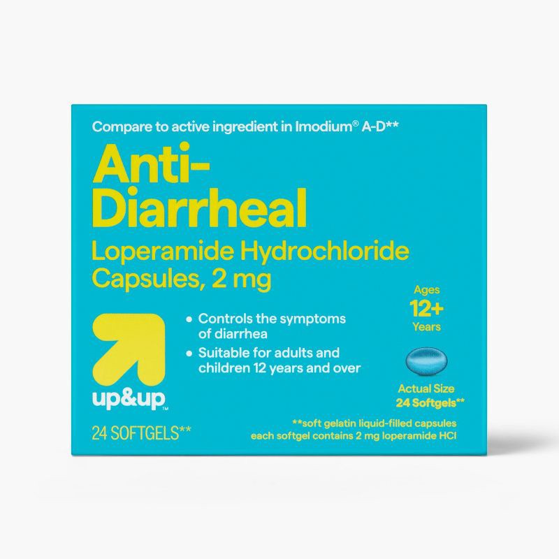 slide 1 of 4, Anti-Diarrheal Softgels - 24ct - up&up™, 24 ct