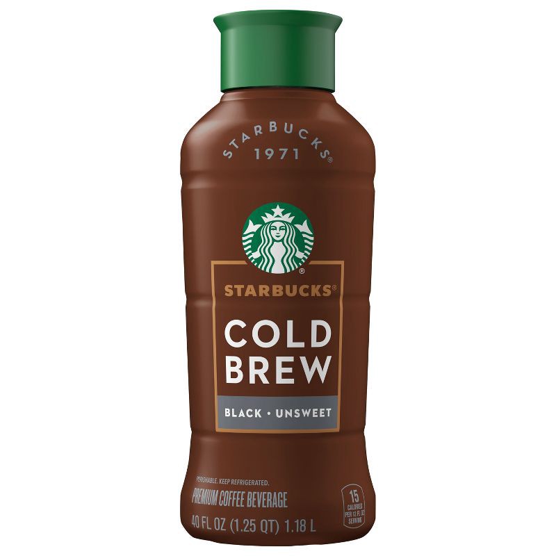 slide 1 of 5, Starbucks Discoveries Starbucks Black Unsweetened Cold Brew Coffee - 40 fl oz: Cocoa Flavor, 40 fl oz