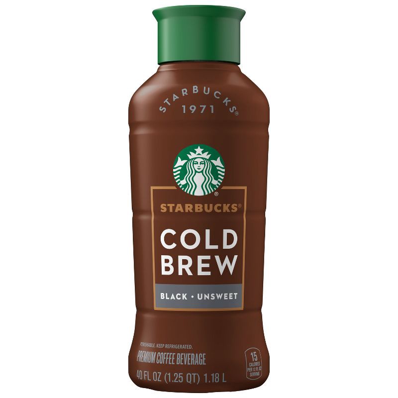 slide 1 of 5, Starbucks Discoveries Starbucks Black Unsweetened Cold Brew Coffee - 40 fl oz, 40 fl oz