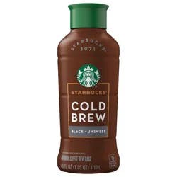 Starbucks Discoveries Starbucks Black Unsweetened Cold Brew Coffee - 40 fl oz