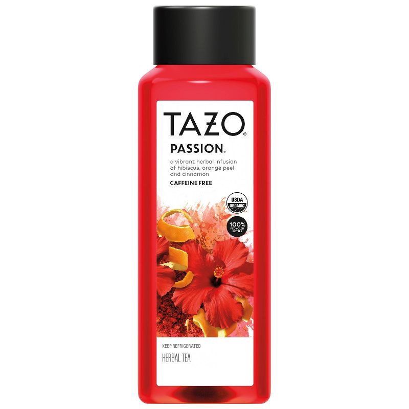 slide 1 of 4, Tazo RTD Tazo Hibiscus Passion Iced Tea - 42 fl oz, 42 fl oz