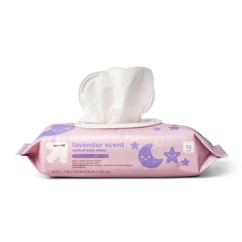 slide 1 of 3, Lavender Baby Wipes - 216ct - up&up™, 216 ct