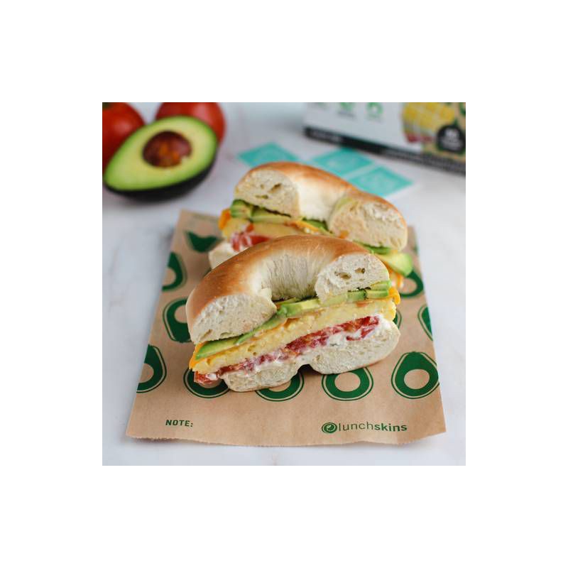 slide 5 of 6, Lunchskins Non Wax + UnBleach Sandwich Bags Avocado - 50ct, 50 ct