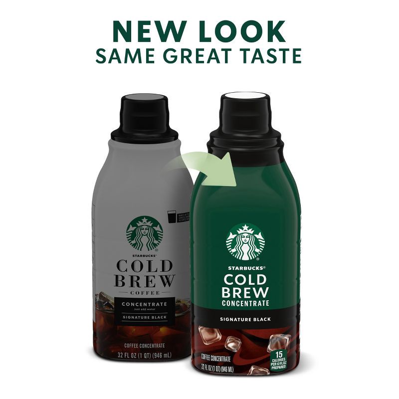 slide 3 of 9, Starbucks Signature Black Cold Brew Coffee Concentrate - 32 fl oz, 32 fl oz