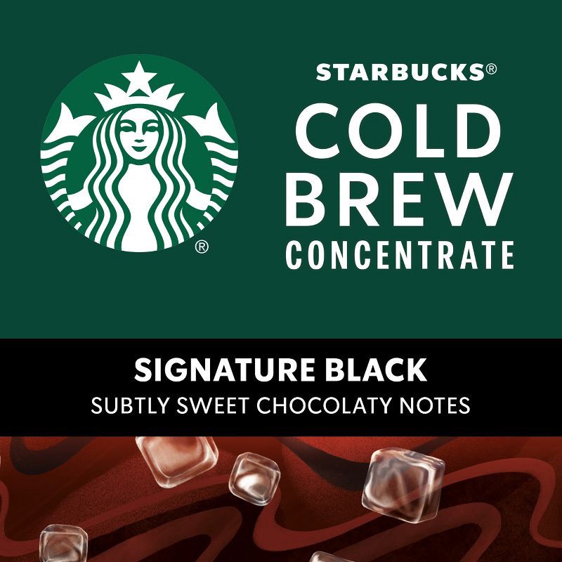 slide 4 of 9, Starbucks Signature Black Cold Brew Coffee Concentrate - 32 fl oz, 32 fl oz