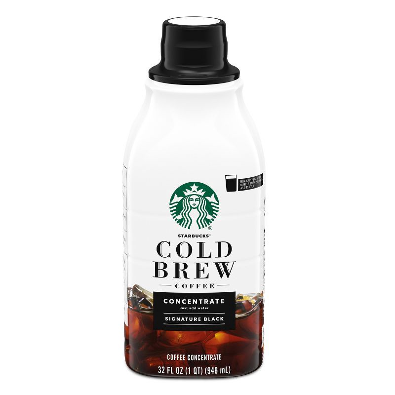 slide 1 of 7, Starbucks Cold Brew Coffee — Signature Black — Multi-Serve Concentrate — 1 bottle (32 fl oz.), 1 bottle, 32 fl oz