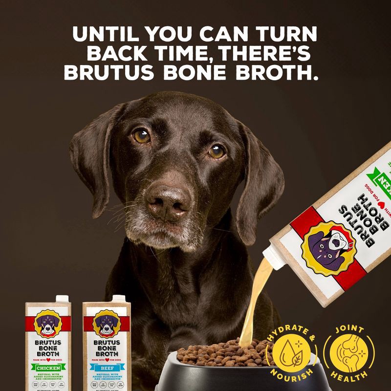slide 5 of 8, Brutus Bone Broth Hip & Joint Formula Wet Dog Food - Supplement - Chicken - 32oz, 32 oz