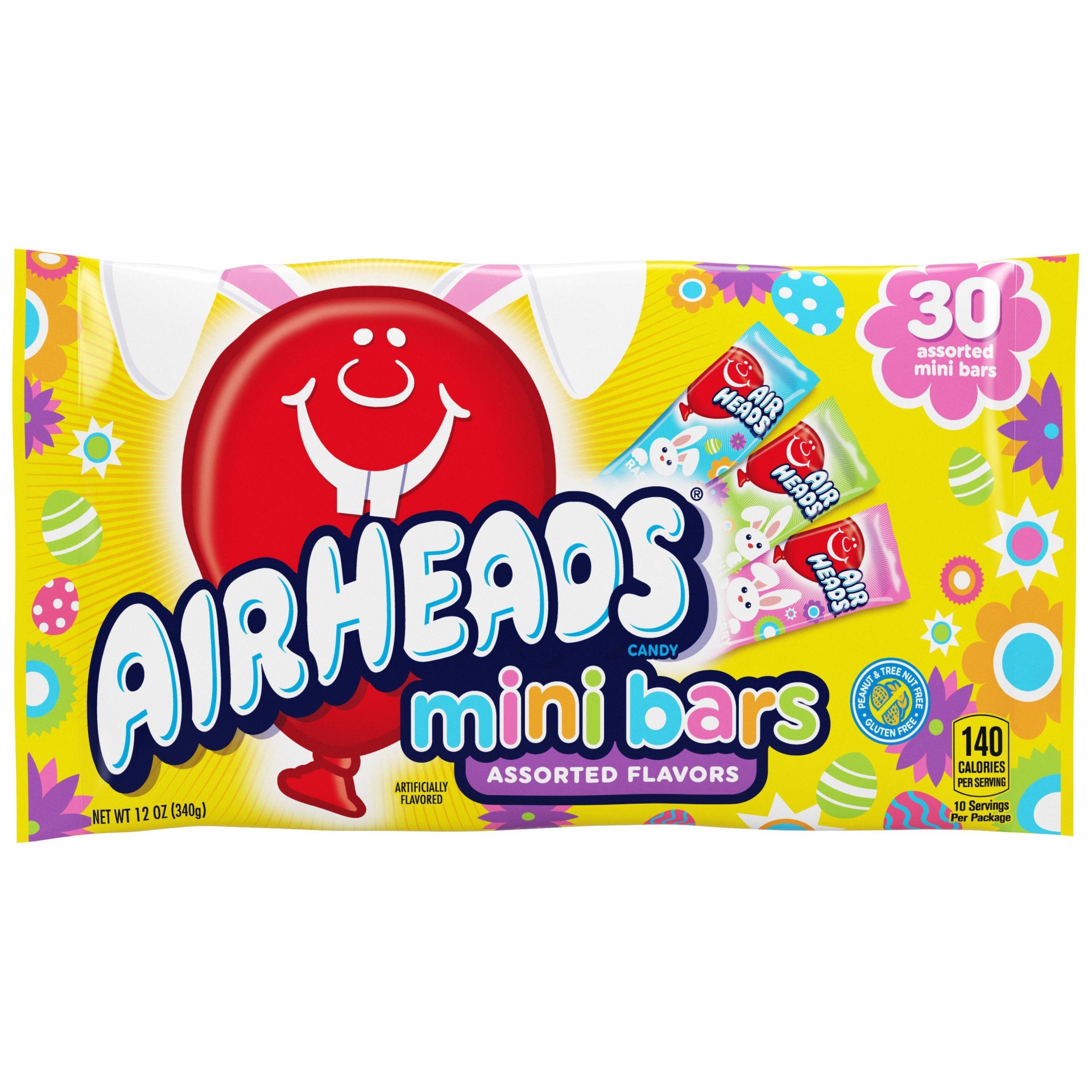 slide 1 of 3, Airheads Mini Bars Easter Bag, 30 ct; 12 oz