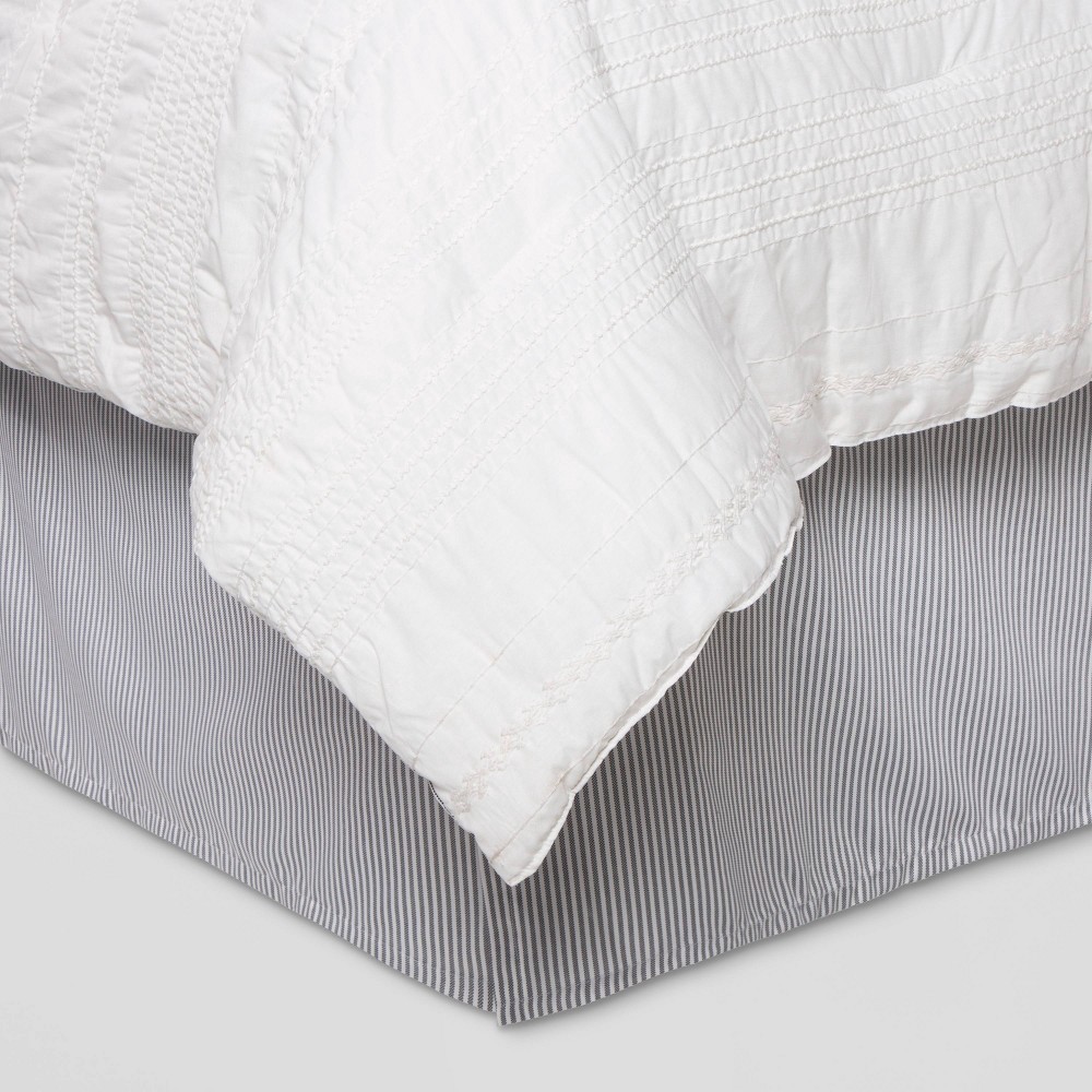 slide 2 of 5, King 8pc Brookton Reversible Farmhouse Floral Comforter Set Charcoal - Threshold, 1 ct