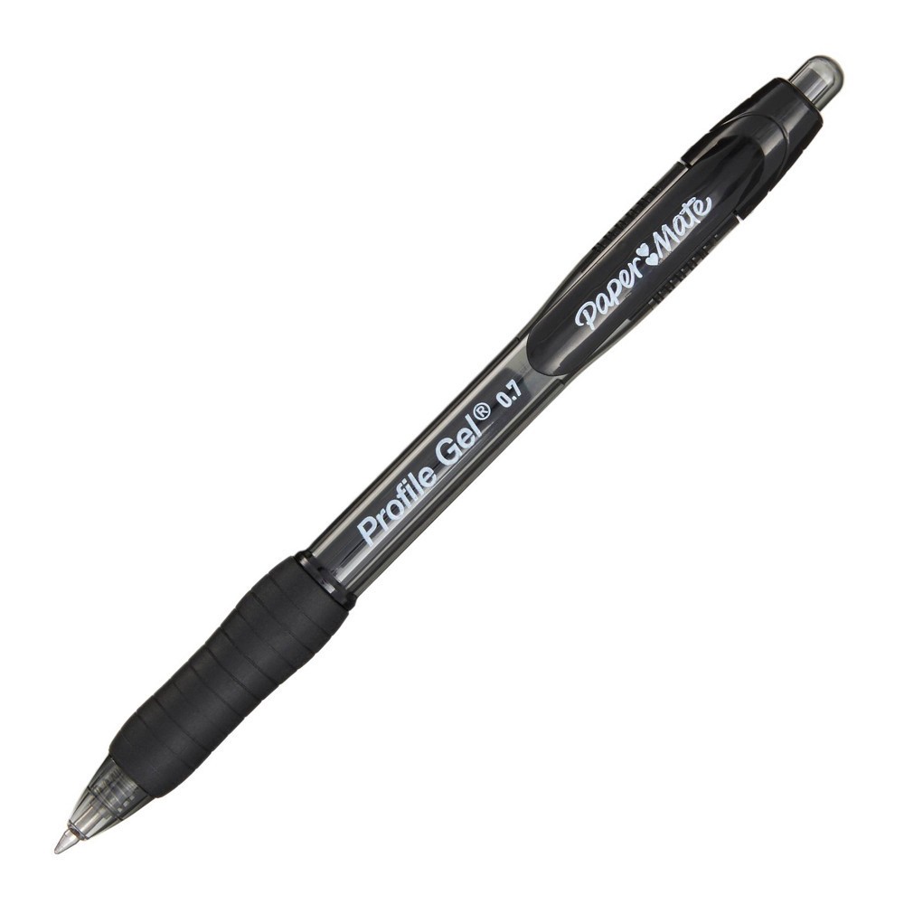 slide 6 of 8, Paper Mate Profile 8pk Gel Pens 0.7mm Medium Tip Black, 8 ct