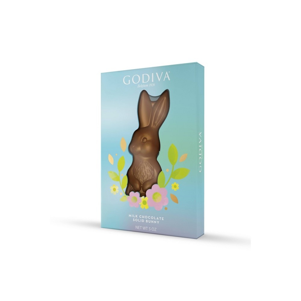 slide 2 of 3, Godiva Easter Milk Chocolate Solid Bunny, 5 oz