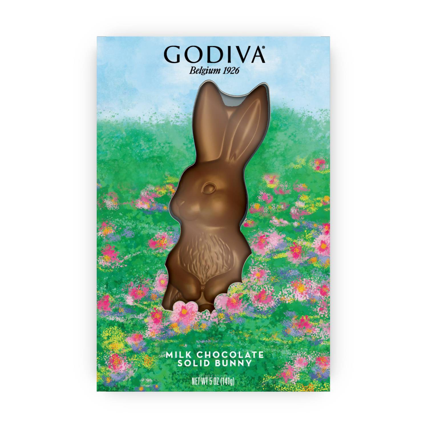 slide 1 of 3, Godiva Easter Milk Chocolate Solid Bunny, 5 oz