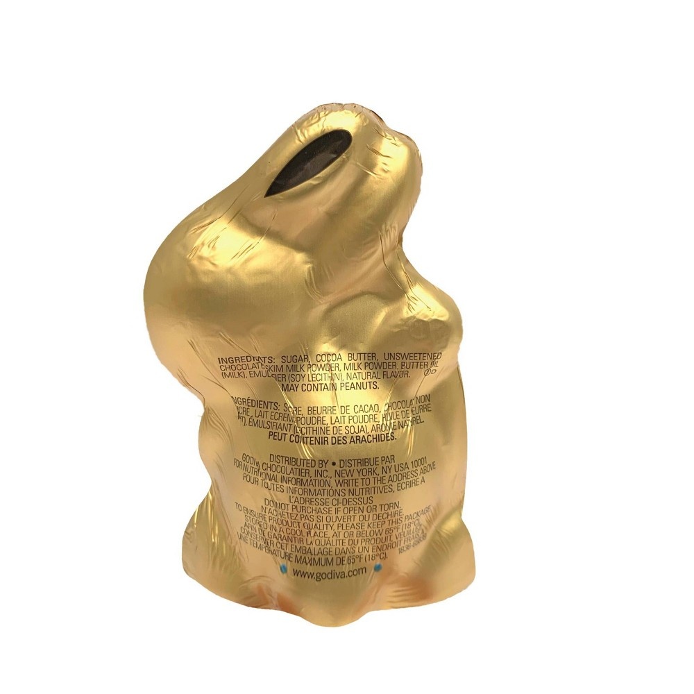 slide 2 of 3, Godiva Easter Milk Chocolate Foil Bunny, 4 oz