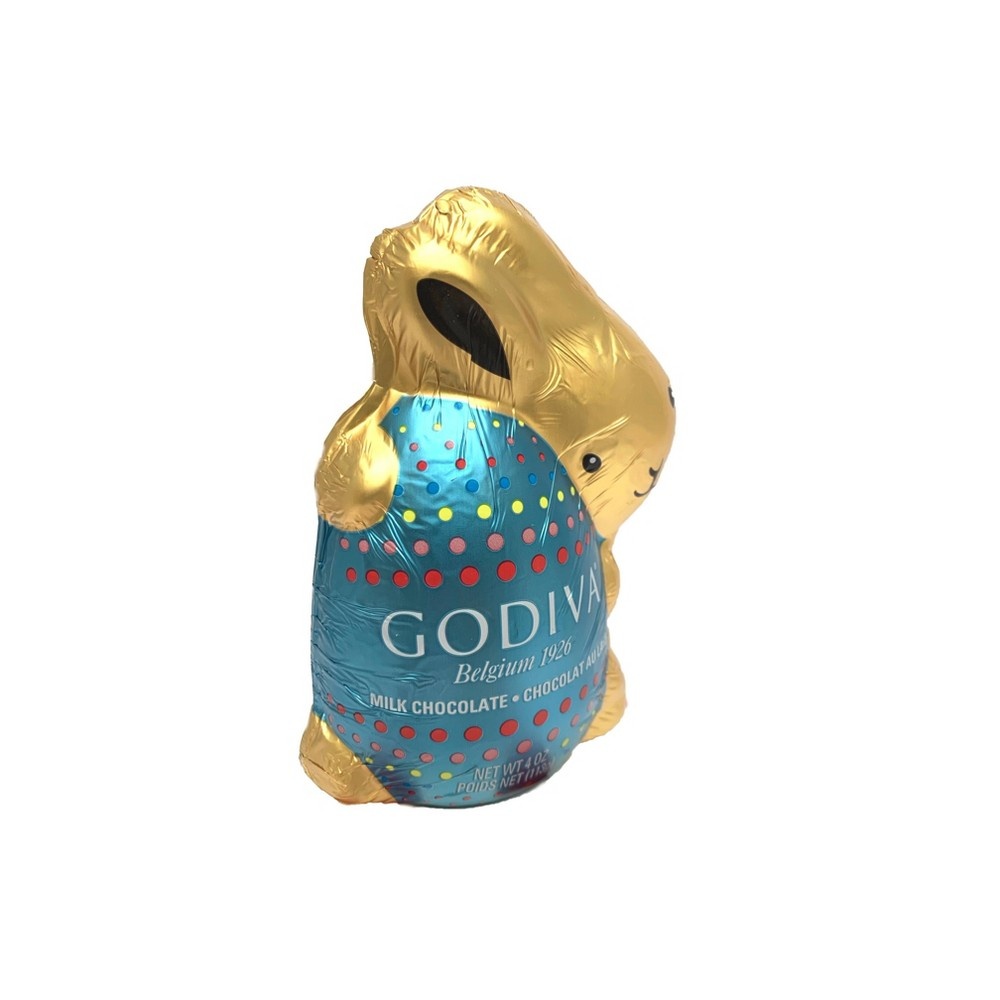 slide 3 of 3, Godiva Easter Milk Chocolate Foil Bunny, 4 oz