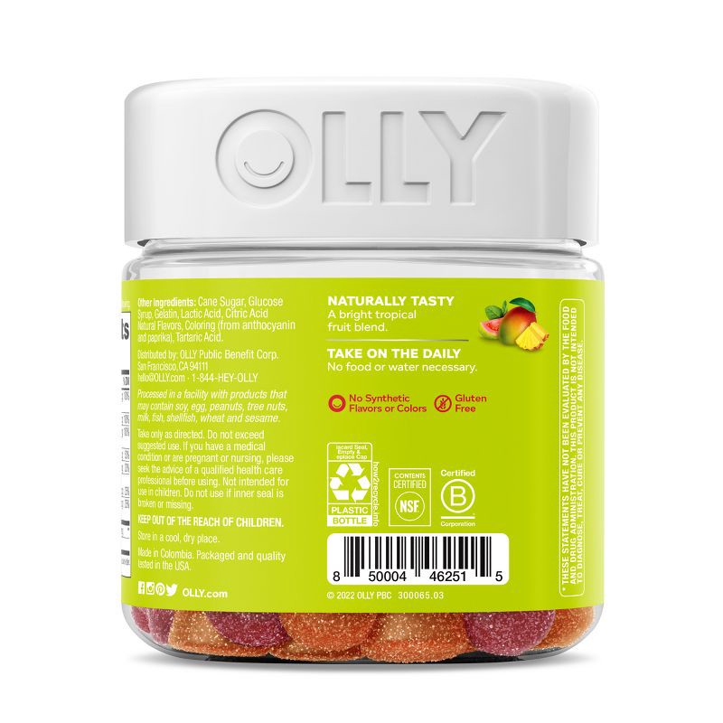 slide 7 of 8, OLLY Adult Multivitamin + Probiotic Supplement Gummies - 70ct, 70 ct