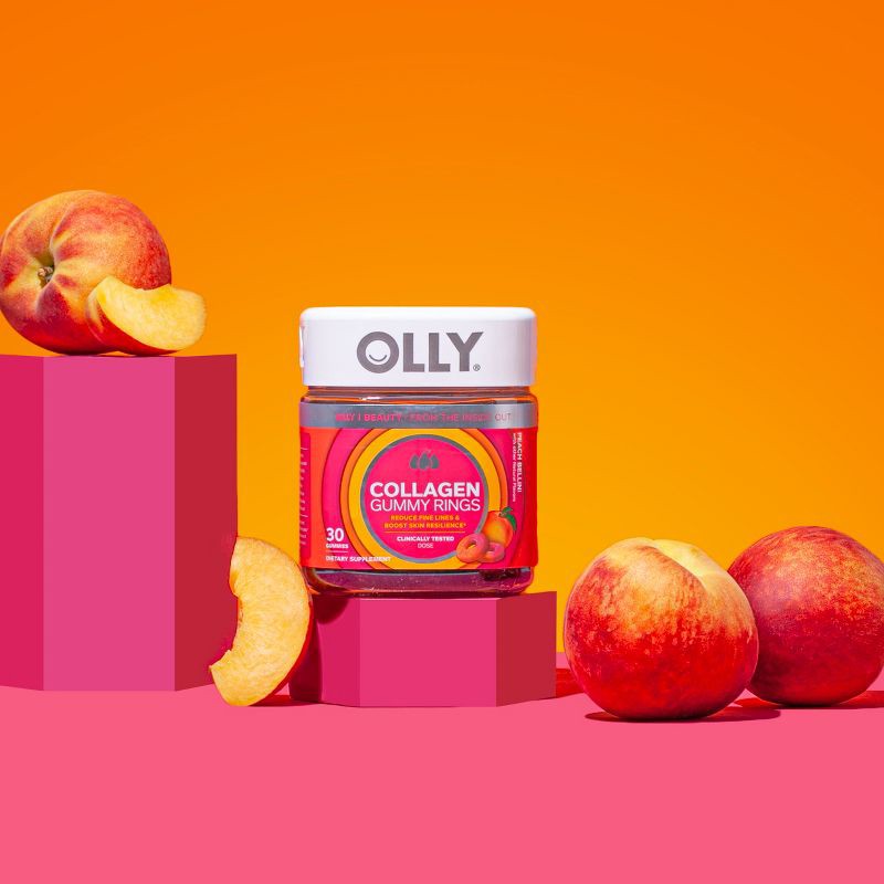 slide 2 of 6, OLLY Collagen Rings Supplement Gummies for Skin Resilience - 30ct, 30 ct