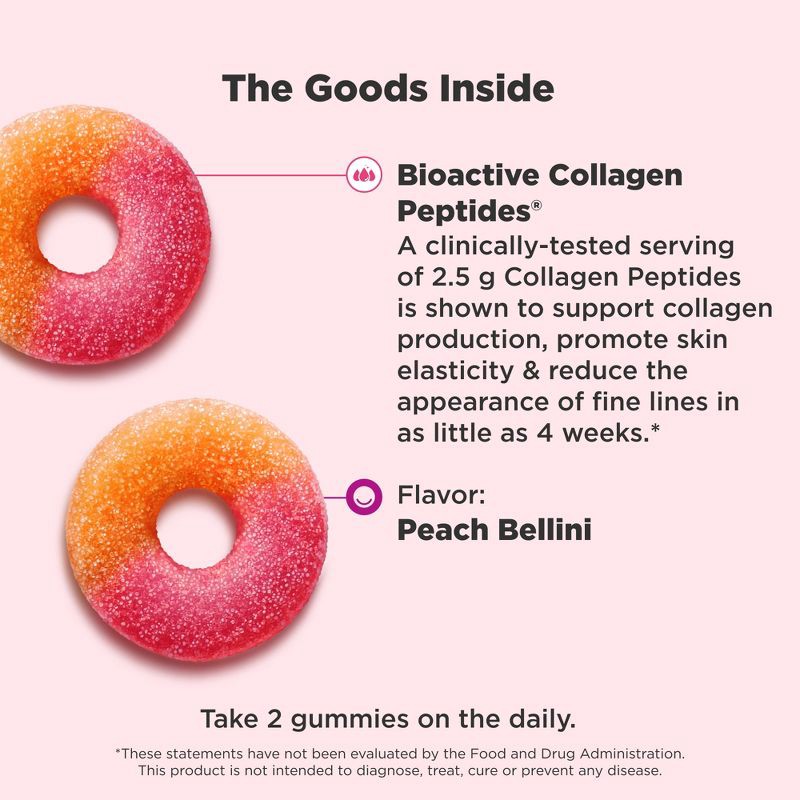 slide 3 of 7, OLLY Collagen Rings Supplement Gummies for Skin Resilience - 30ct, 30 ct