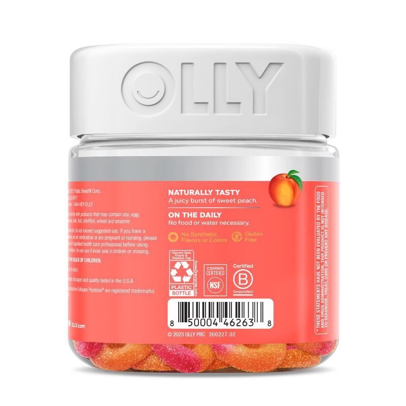 slide 5 of 6, OLLY Collagen Rings Supplement Gummies for Skin Resilience - 30ct, 30 ct