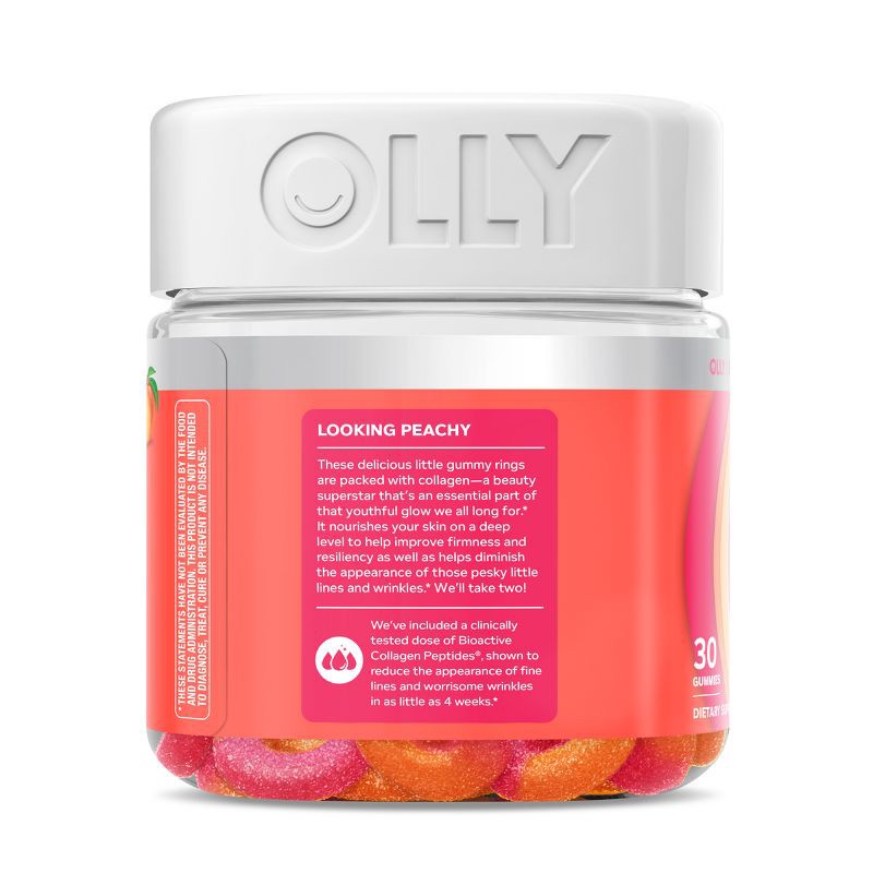 slide 6 of 6, OLLY Collagen Rings Supplement Gummies for Skin Resilience - 30ct, 30 ct