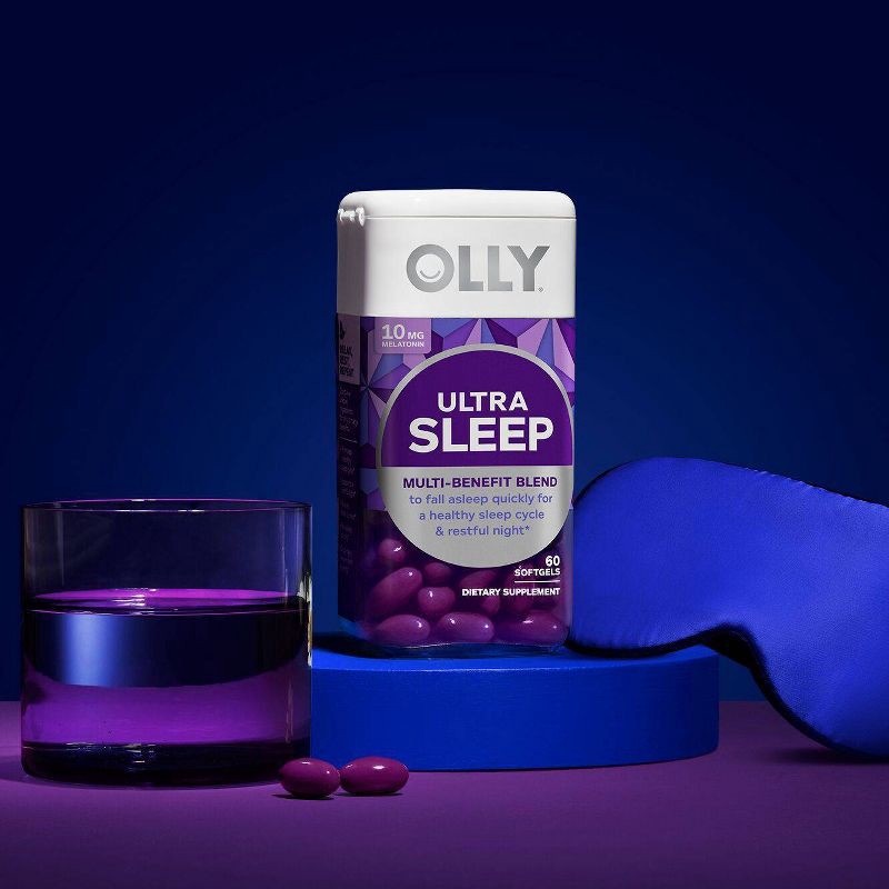 slide 2 of 7, OLLY Ultra Strength Sleep Aid Softgels - 60ct, 60 ct