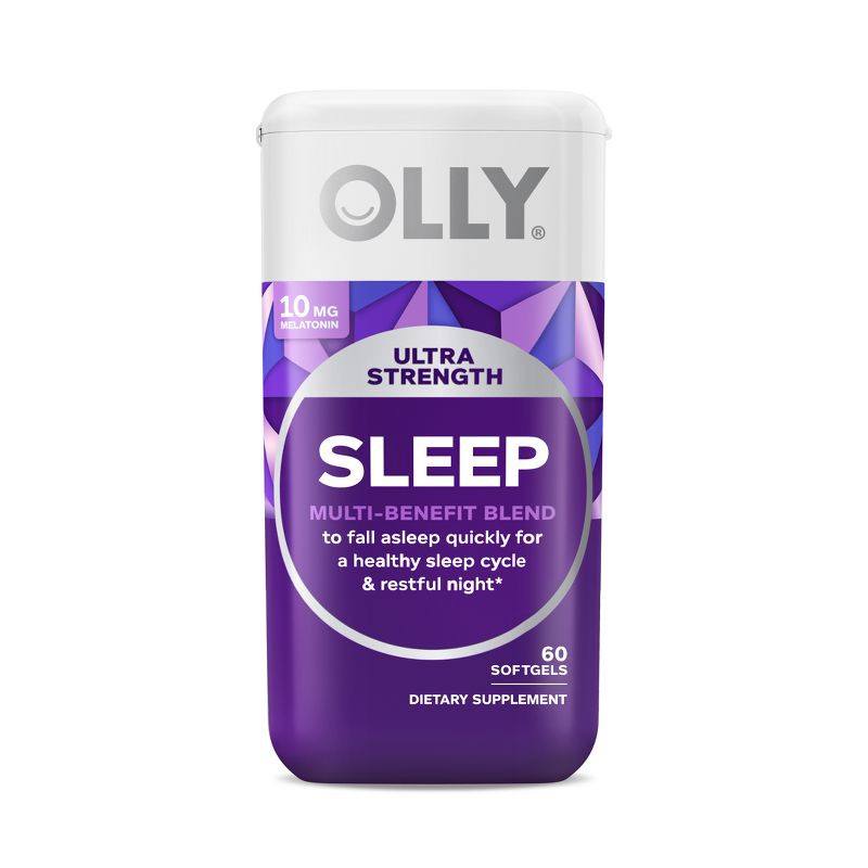 slide 1 of 7, OLLY Ultra Strength Sleep Aid Softgels - 60ct, 60 ct