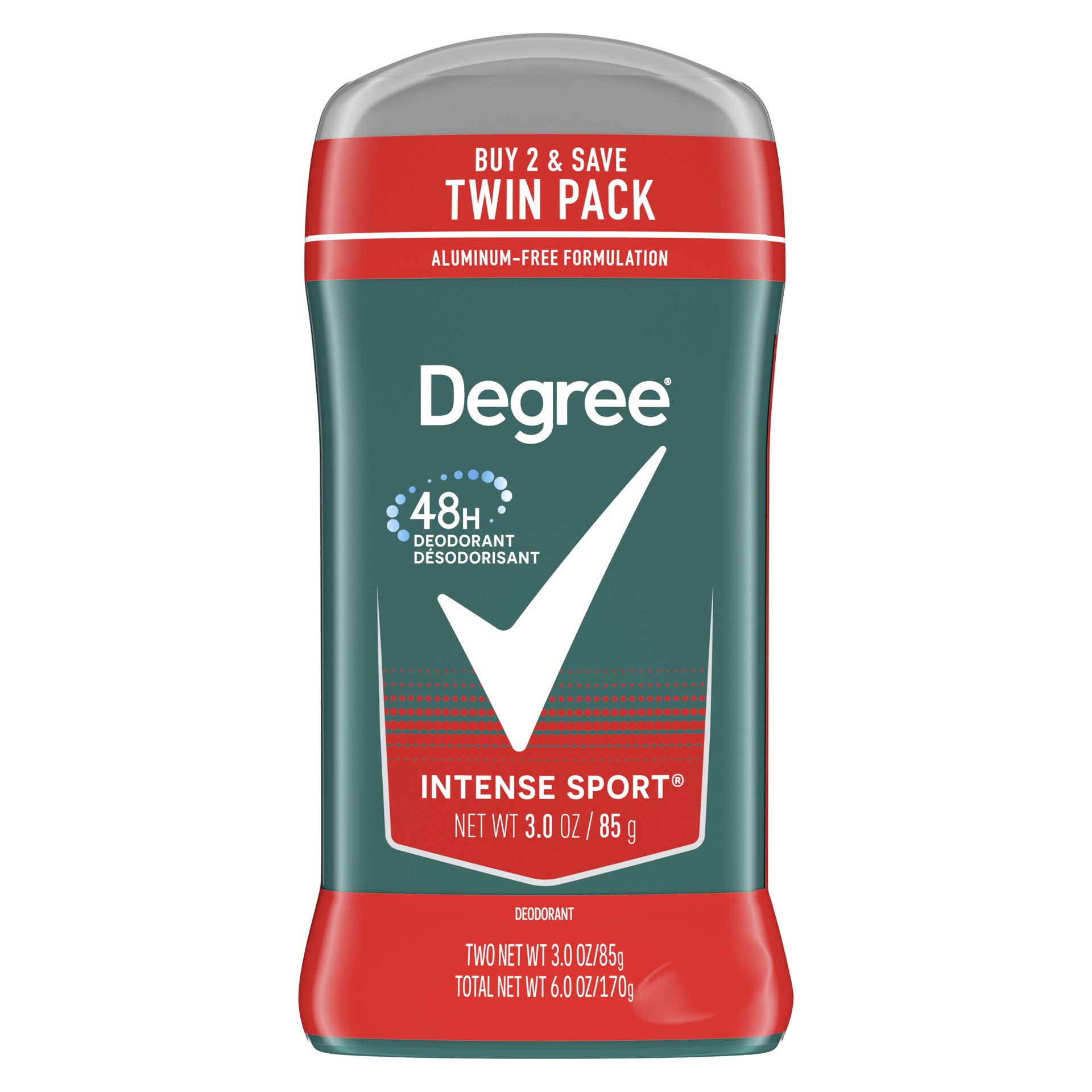 slide 1 of 6, Degree Original Protection Deodorant Intense Sport, 3 oz, 2 Count, 3 oz