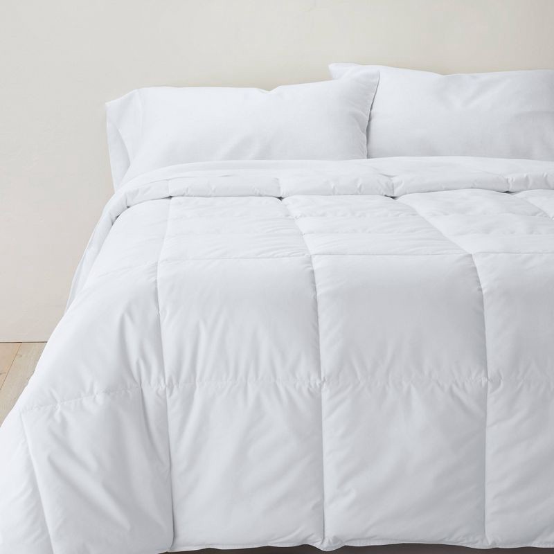 slide 1 of 7, King Light Weight Premium Down Alternative Comforter - Casaluna™: Hypoallergenic, 250 Thread Count, Percale Weave, 1 ct