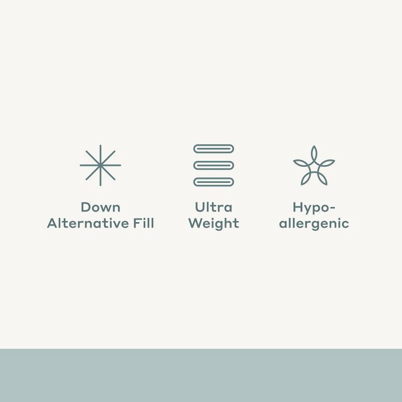 slide 7 of 7, Full/Queen Ultra Weight Premium Down Alternative Comforter - Casaluna™: Hypoallergenic, 250 Thread Count, Percale Weave, 1 ct