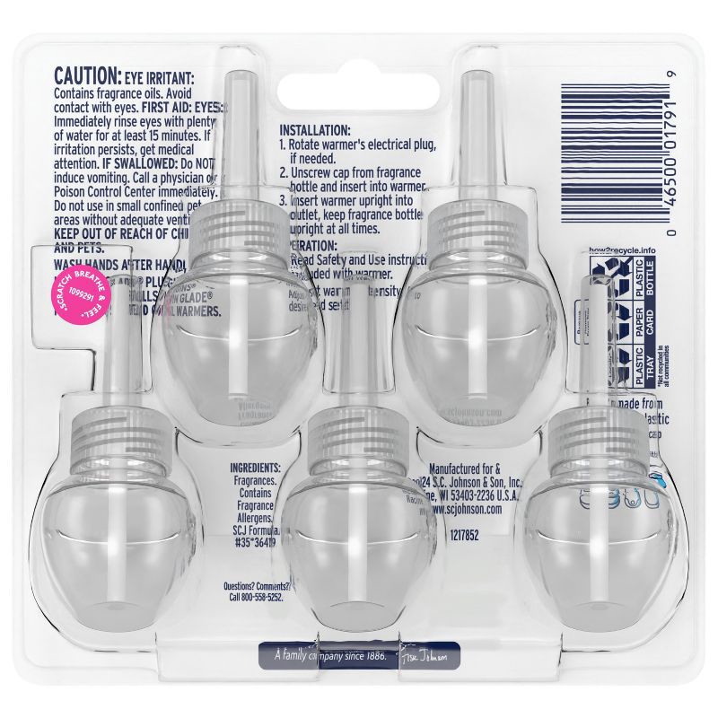 slide 3 of 16, Glade Air Freshener Plug Ins Scented Oil Diffuser Refills - Exotic Tropical Blossoms - 3.35 fl oz/5pk, 5 ct; 3.35 fl oz