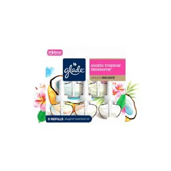 Glade Air Freshener Plug Ins Scented Oil Diffuser Refills - Exotic Tropical Blossoms - 3.35 fl oz/5pk