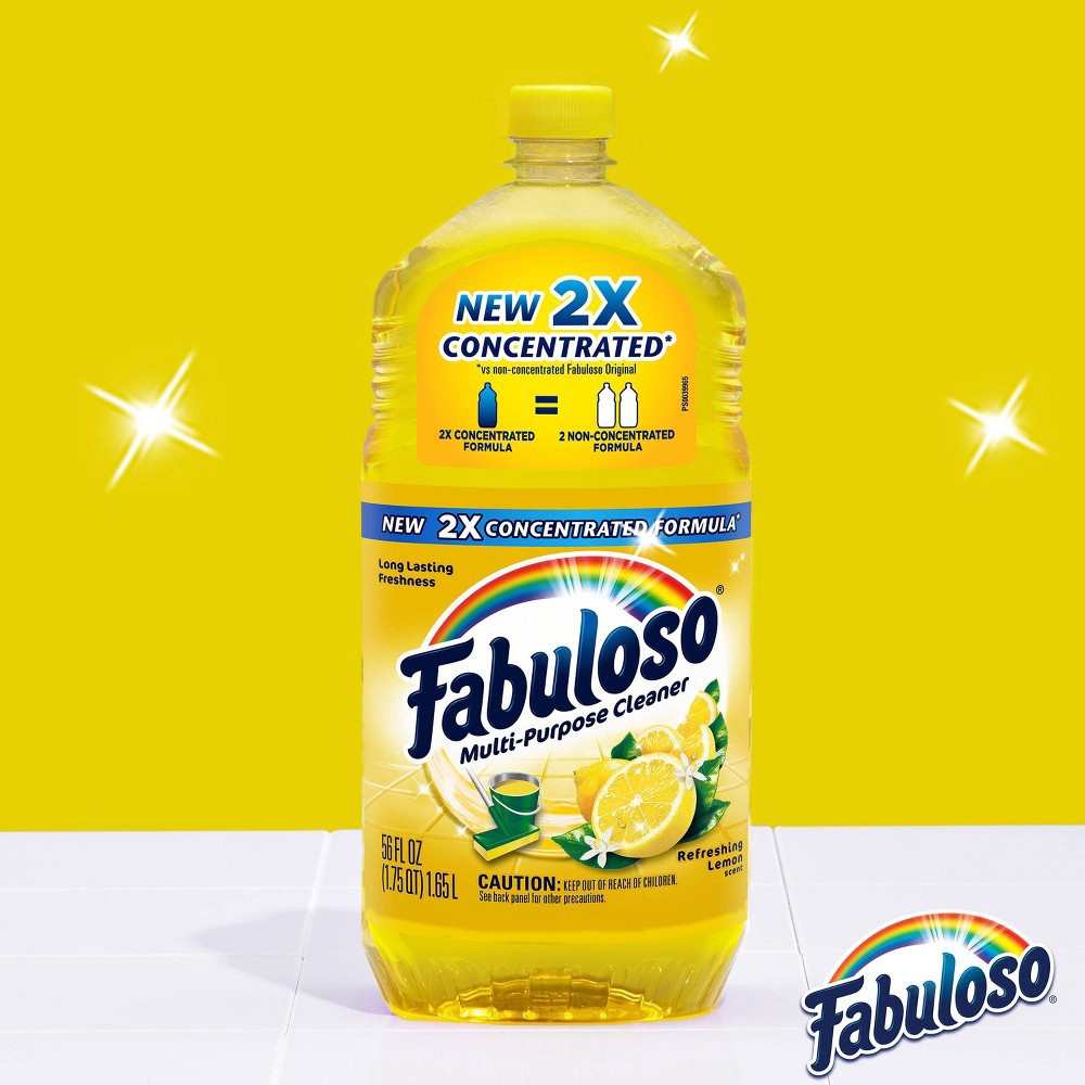 slide 4 of 7, Fabuloso All Purpose Cleaner Concentrate for Multi Surface Action - Lemon - 128 fl oz, 128 fl oz