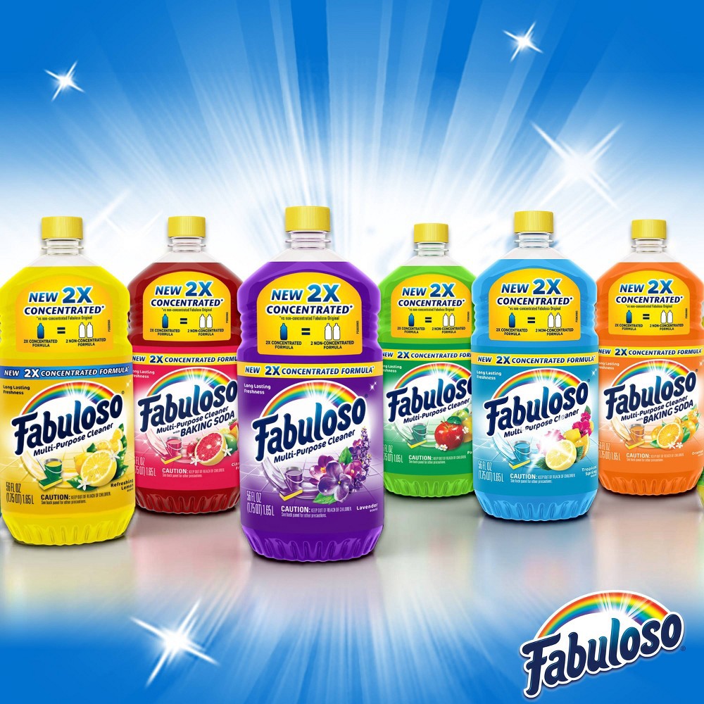 slide 5 of 7, Fabuloso All Purpose Cleaner Concentrate for Multi Surface Action - Lemon - 128 fl oz, 128 fl oz