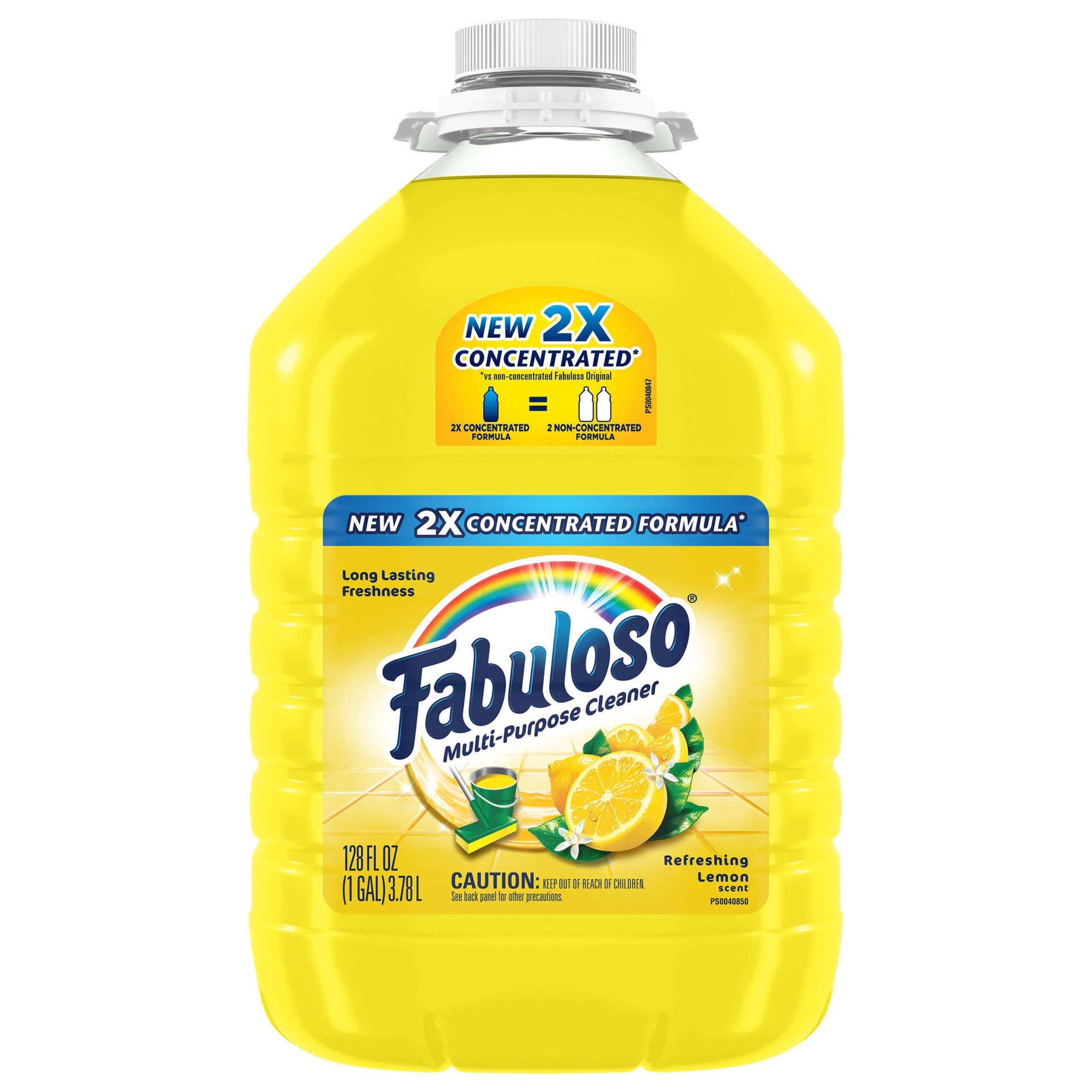 slide 1 of 7, Fabuloso All Purpose Cleaner Concentrate for Multi Surface Action - Lemon - 128 fl oz, 128 fl oz
