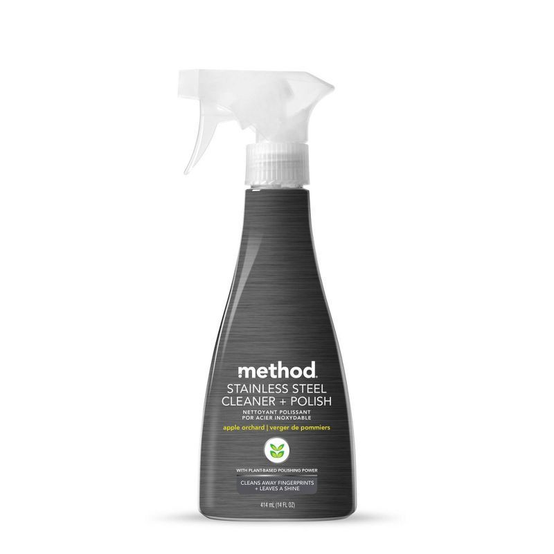 slide 1 of 7, Method Stainless Steel Clean + Polish - 14 fl oz, 14 fl oz