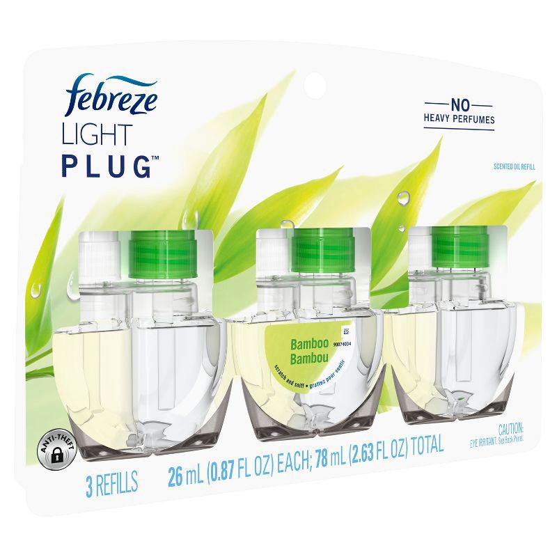 slide 14 of 16, Febreze LIGHT Fade Defy Plug Air Freshener - Bamboo - 0.87 fl oz, 0.87 fl oz