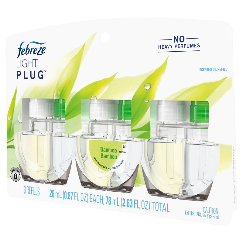 slide 15 of 16, Febreze LIGHT Fade Defy Plug Air Freshener - Bamboo - 0.87 fl oz, 0.87 fl oz