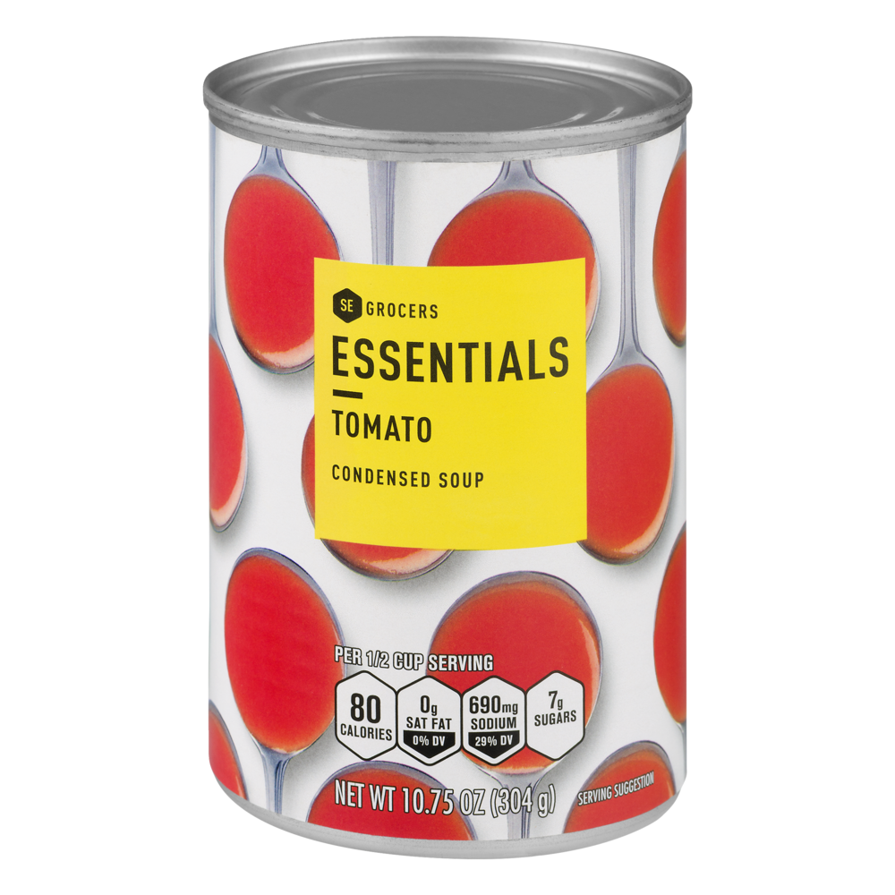 slide 1 of 1, Essentials Condensed Soup Tomato, 10 oz