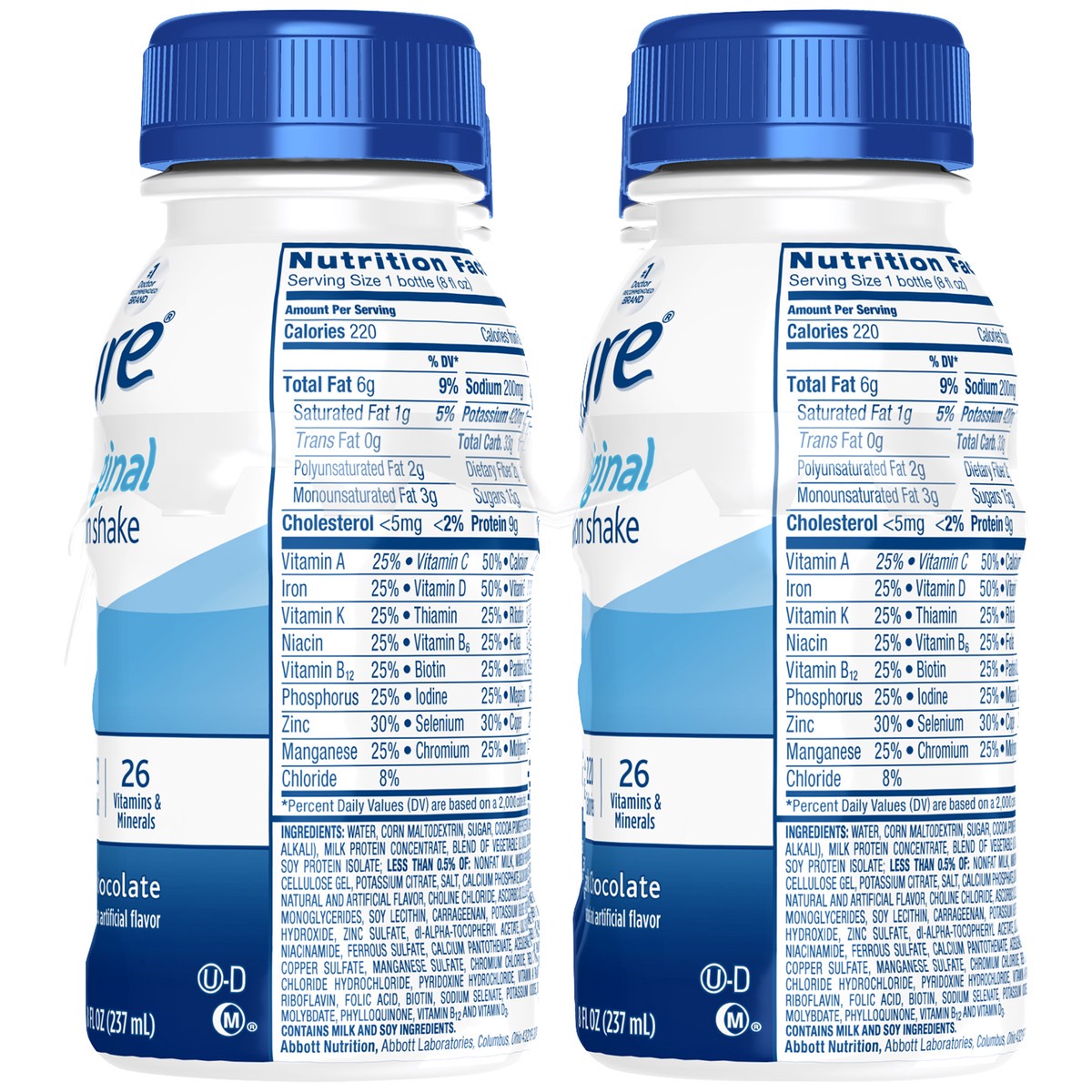 slide 5 of 9, Ensure Original Nutrition Shake with 9 grams of protein, Meal Replacement Shakes, Dark Chocolate, 8 fl oz, 6 Count, 6 ct; 8 fl oz