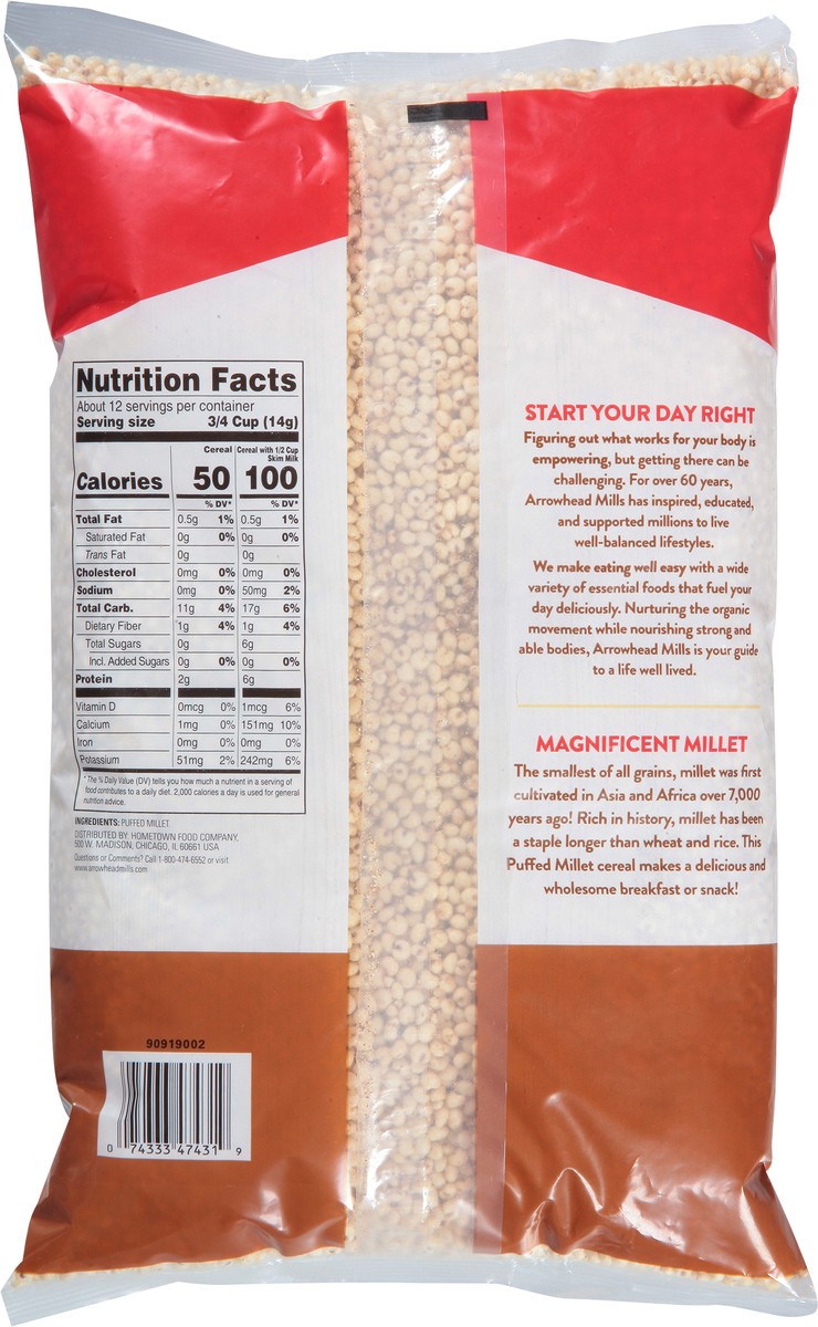 slide 5 of 9, Arrowhead Mills Puffed Millet Cereal 6 oz, 6 oz