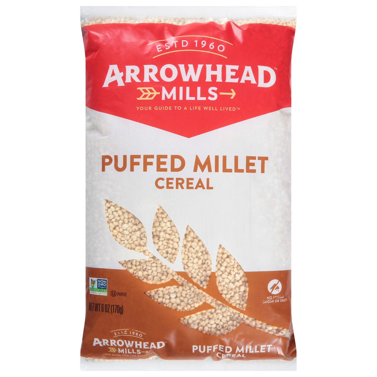 slide 1 of 9, Arrowhead Mills Puffed Millet Cereal 6 oz, 6 oz