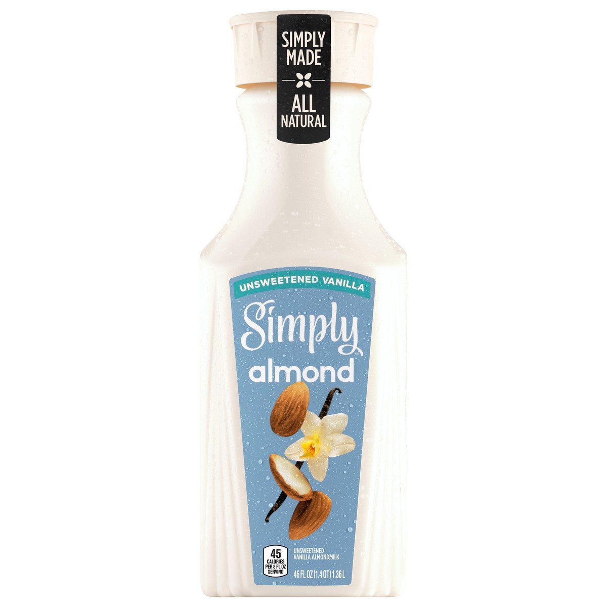 slide 1 of 10, Simply Almond Unsweetened Vanilla Bottle, 46 fl oz, 46 fl oz