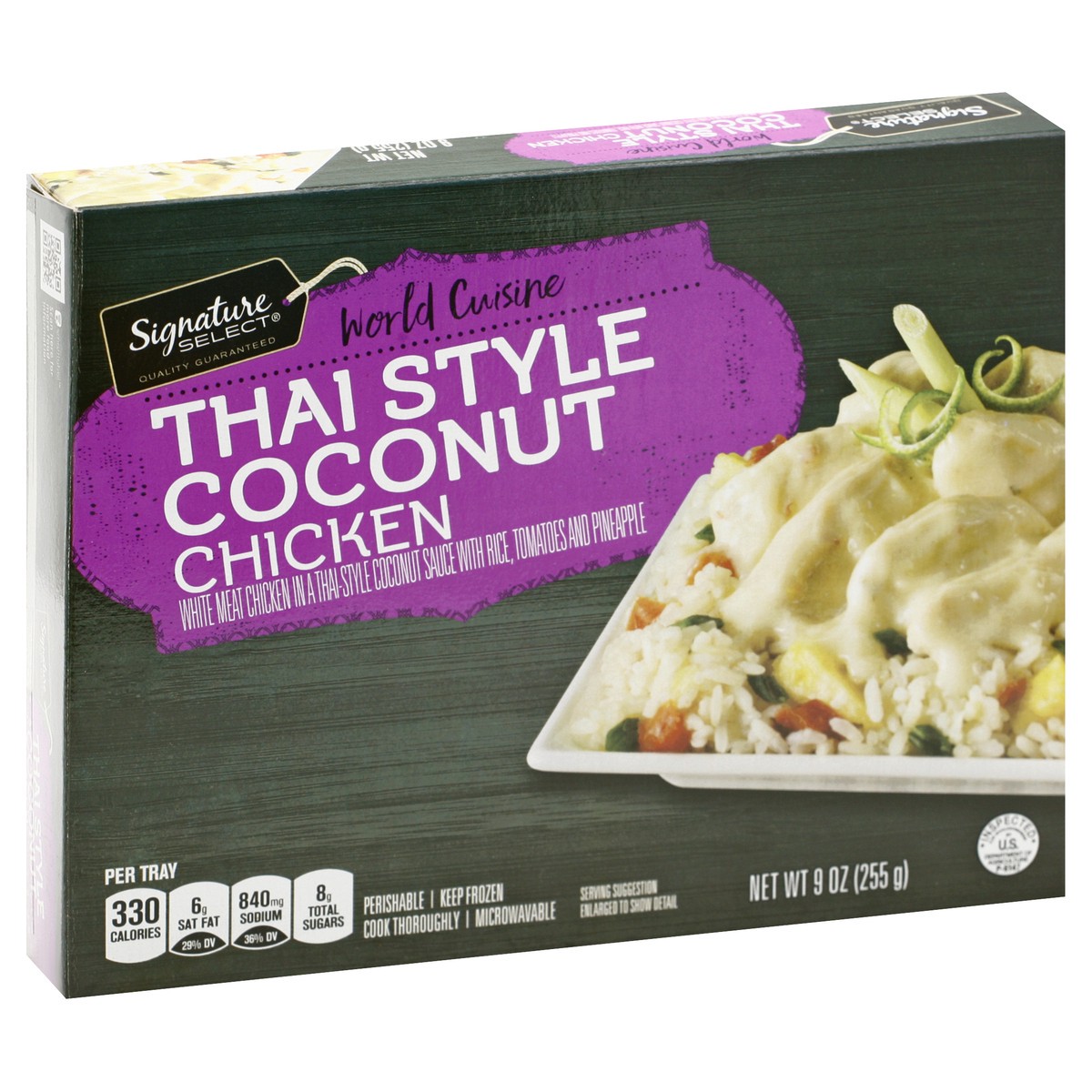 slide 6 of 9, Signature Select World Cuisine Thai Style Coconut Chicken 9 oz, 9 oz