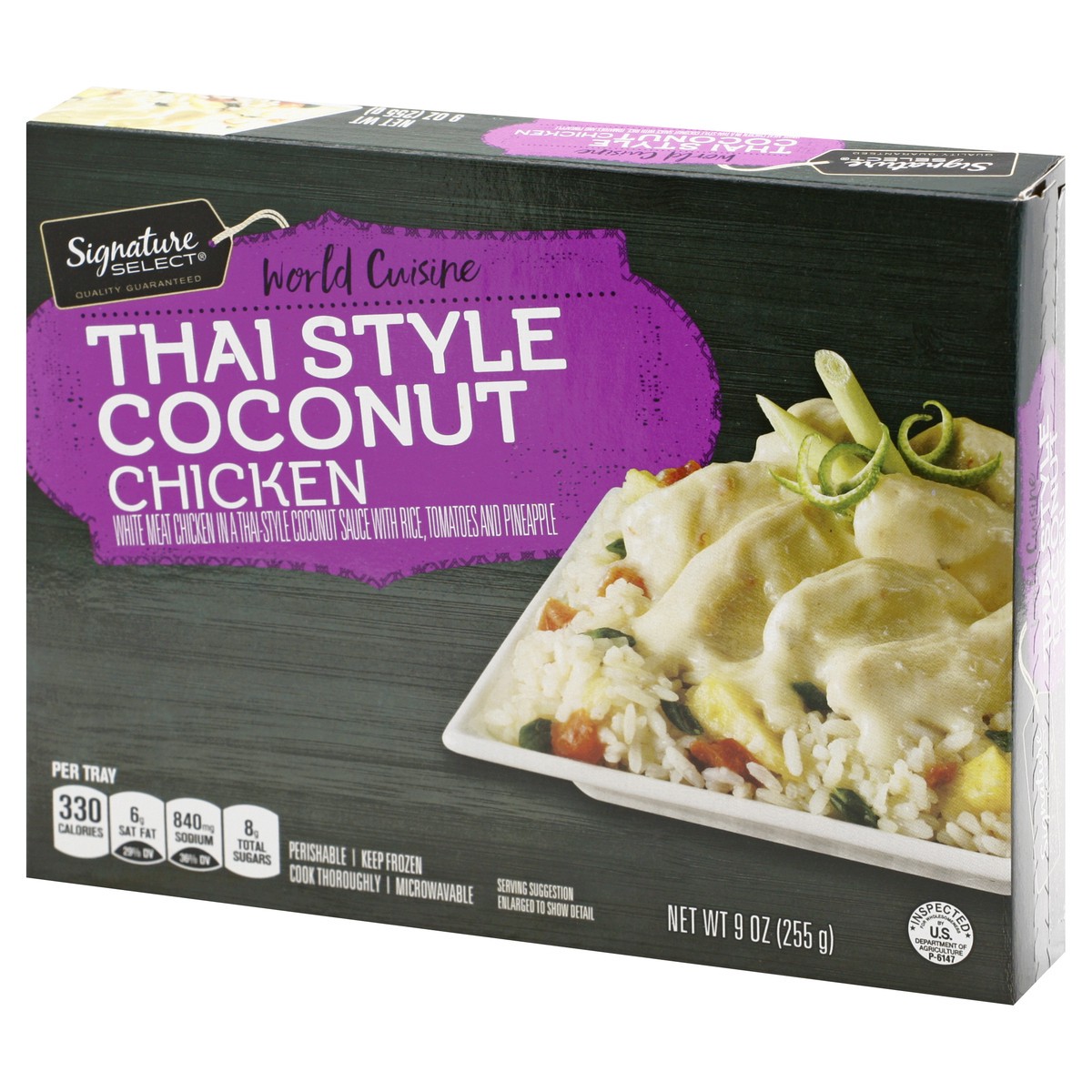 slide 7 of 9, Signature Select World Cuisine Thai Style Coconut Chicken 9 oz, 9 oz