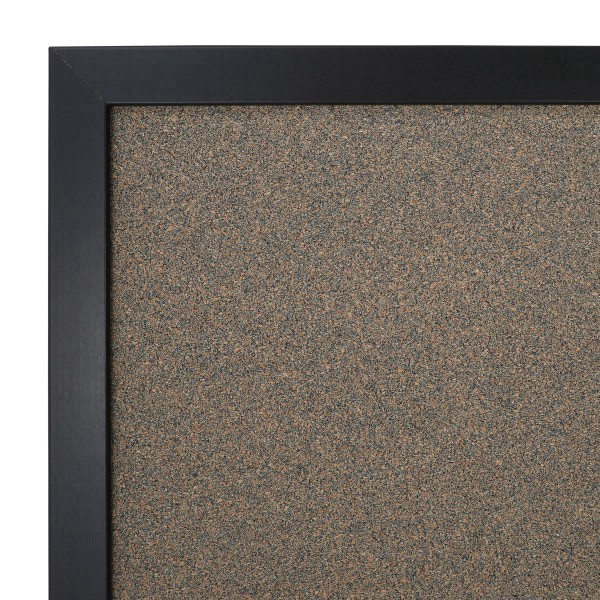 slide 4 of 4, FORAY Cork Board Tan Cork, Black Décor Frame, 18 in x 24 in