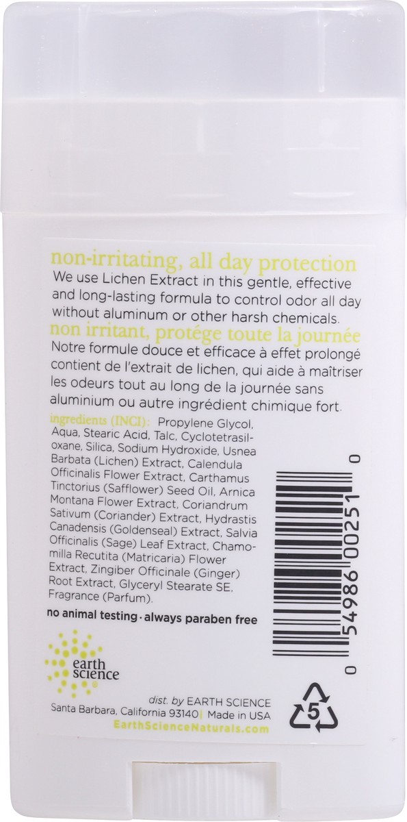 slide 7 of 12, Earth Science Liken Plant Natural Herbal Scent Deodorant 2.45 oz, 2.45 oz