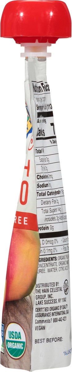 slide 2 of 10, Earth's Best Peach Mango Baby Food Puree, 4.2 oz
