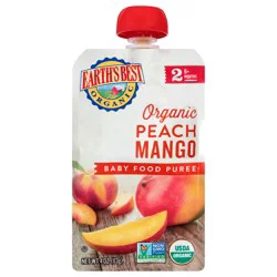 Earth's Best Peach Mango Baby Food Puree