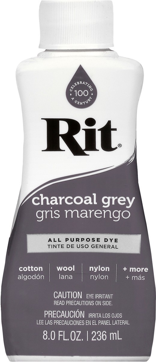 slide 1 of 9, Rit Charcoal Grey All Purpose Dye 8 oz, 1 ct