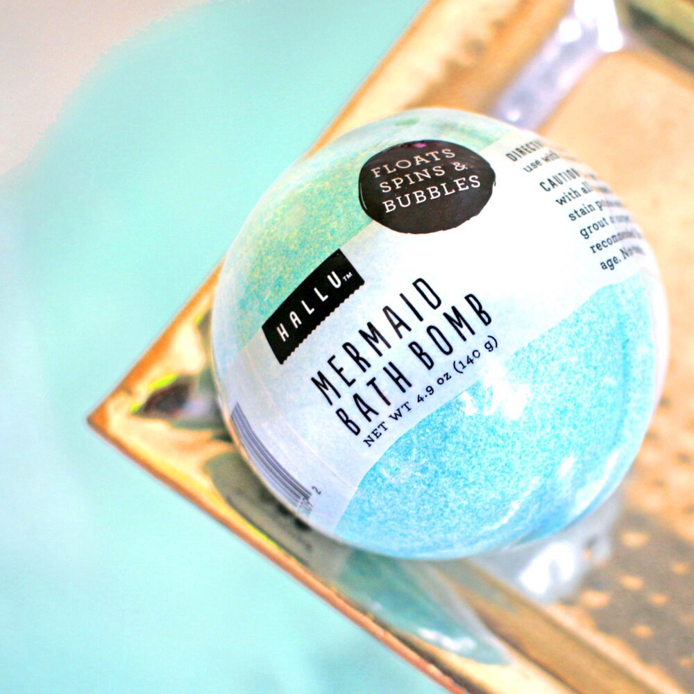 slide 2 of 4, Hallu Mermaid Bath Bomb, 1 ct